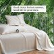 100% Viscose from Bamboo Sheet Set 4Pcs Cooling Soft Breathable Rayon Bed Sheets,Luxury Silky Feel Bedding(1 Flat Sheet 1 Fitted Sheet 1 Pillowcase)-Beige,Twin