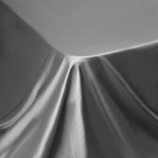 1 Piece Satin Flat Sheet,Luxury Extra Soft Silk Top Sheet-Gray Flat Bed Sheet 102×90inches，Wrinkle, Fade, Stain Resistant (Gray, Flat Sheet(90''×102''))