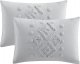 Pillow Cases King Size Set of 2, Tufted and Super Soft Boho Pillowcase with Envelope Closure, 20x36 inches, Grey