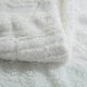 White Ivory Super Soft Warm Polar Faux Fur with Throw Blanket 63 x 87